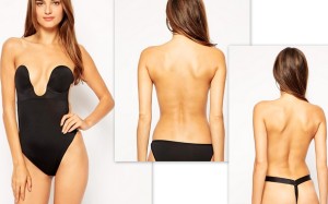 Fashion Forms - Body senza spalline con profonda scollatura a U e schiena scoperta € 42,86